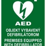 AED nálepka